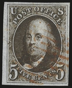 Sale 946, Lot 135, 1847 Issue (Scott 1-2)