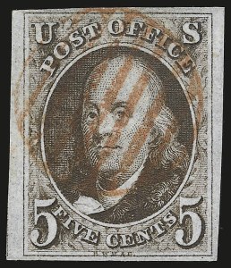 Sale 946, Lot 138, 1847 Issue (Scott 1-2)
