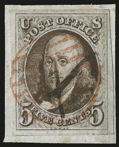 Sale 946, Lot 143, 1847 Issue (Scott 1-2)