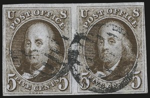 Sale 946, Lot 149, 1847 Issue (Scott 1-2)