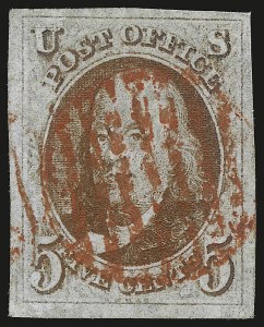 Sale 946, Lot 150, 1847 Issue (Scott 1-2)