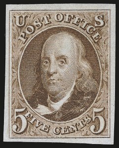 Sale 946, Lot 162, 1875 Reproduction of 1847 Issue (Scott 3-4)