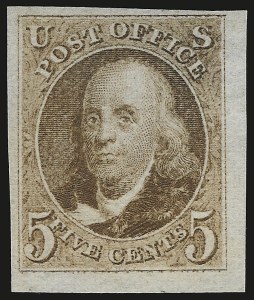 Sale 946, Lot 163, 1875 Reproduction of 1847 Issue (Scott 3-4)