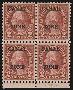 Sale 946, Lot 1677, Canal Zone