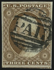 Sale 946, Lot 201, 1851-56 Issue (Scott 5-17)