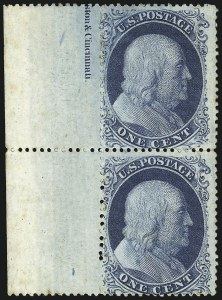 Sale 946, Lot 247, 1857-60 Issue (Scott 18-39)
