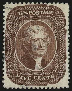 Sale 946, Lot 263, 1857-60 Issue (Scott 18-39)