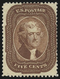 Sale 946, Lot 264, 1857-60 Issue (Scott 18-39)