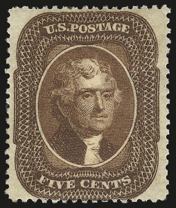 Sale 946, Lot 274, 1857-60 Issue (Scott 18-39)