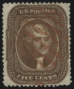 Sale 946, Lot 275, 1857-60 Issue (Scott 18-39)