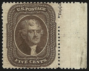 Sale 946, Lot 276, 1857-60 Issue (Scott 18-39)