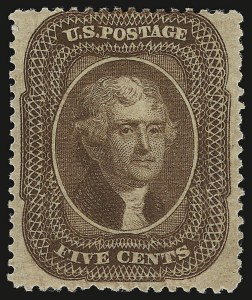 Sale 946, Lot 277, 1857-60 Issue (Scott 18-39)