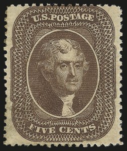 Sale 946, Lot 278, 1857-60 Issue (Scott 18-39)
