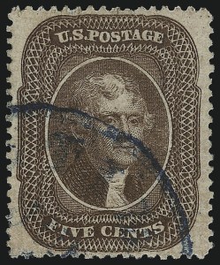Sale 946, Lot 279, 1857-60 Issue (Scott 18-39)