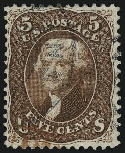 Sale 946, Lot 375, 1861-66 Issue (Scott 56-78)