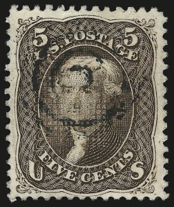 Sale 946, Lot 409, 1867-68 Grilled Issue (Scott 79-101)