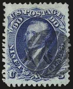 Sale 946, Lot 421, 1867-68 Grilled Issue (Scott 79-101)
