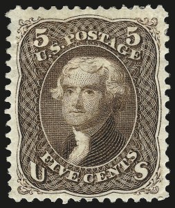 Sale 946, Lot 432, 1875 Re-Issue of 1861-66 Issue (Scott 102-111)