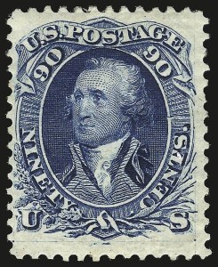 Sale 946, Lot 448, 1875 Re-Issue of 1861-66 Issue (Scott 102-111)