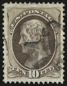 Sale 946, Lot 543, 1870-71 National Bank Note Co. Grilled Issue (Scott 134-144)