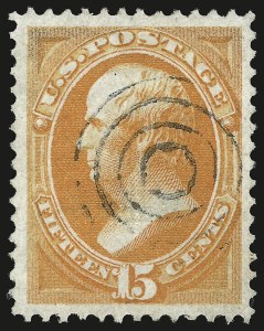 Sale 946, Lot 546, 1870-71 National Bank Note Co. Grilled Issue (Scott 134-144)