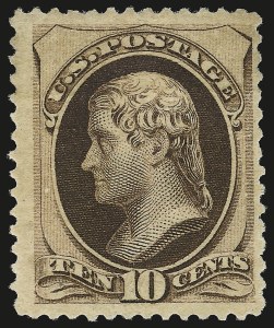 Sale 946, Lot 587, 1879 American Bank Note Co. Issue (Scott 182-191)