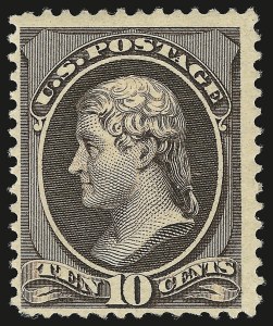 Sale 946, Lot 606, 1881-83 American Bank Note Co. Issues (Scott 205-211B)