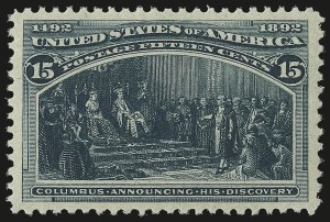 Sale 946, Lot 673, 1893 Columbian Issue (Scott 230-245)