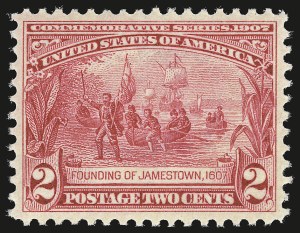 Sale 946, Lot 901, 1907 Jamestown Issue (Scott 328-330)