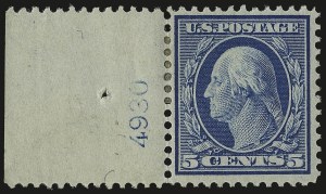 Sale 946, Lot 948, 1909 Bluish Paper Issue (Scott 357-366)