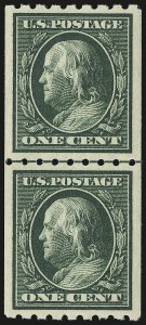 Sale 946, Lot 983, 1910-13 Washington-Franklin Issue (Scott 374-396)