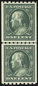 Sale 946, Lot 984, 1910-13 Washington-Franklin Issue (Scott 374-396)