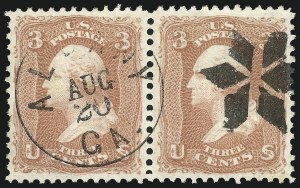 Sale 951, Lot 33, 1867-68 Grilled Issues