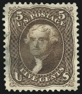 Sale Number 951, Lot Number 42, 1875 Re-Issue of 1861-66 Issue