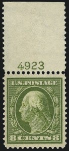 Sale Number 953, Lot Number 1029, 1910-13 Washington-Franklin Issue (Scott 374-396)