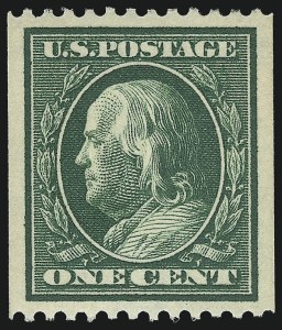 Sale 953, Lot 1034, 1910-13 Washington-Franklin Issue (Scott 374-396)
