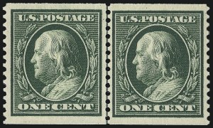 Sale 953, Lot 1039, 1910-13 Washington-Franklin Issue (Scott 374-396)