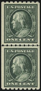 Sale 953, Lot 1044, 1910-13 Washington-Franklin Issue (Scott 374-396)