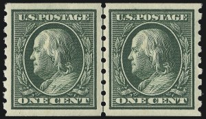 Sale 953, Lot 1046, 1910-13 Washington-Franklin Issue (Scott 374-396)