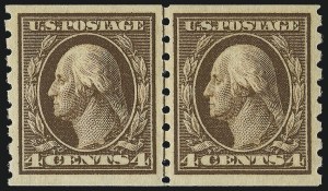 Sale 953, Lot 1052, 1910-13 Washington-Franklin Issue (Scott 374-396)