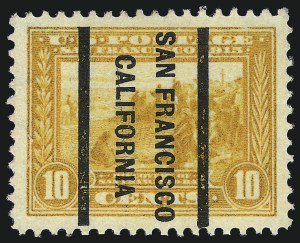 Sale 953, Lot 1066, 1913-15 Panama-Pacific Issue (Scott 397-404)