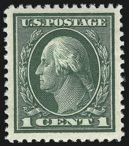 Sale 953, Lot 1086, 1912-14 Washington-Franklin Issue (Scott 405-423)