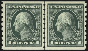 Sale 953, Lot 1092, 1912-14 Washington-Franklin Issue (Scott 405-423)