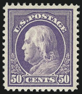 Sale 953, Lot 1105, 1912-14 Washington-Franklin Issue (Scott 405-423)