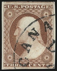 Sale 953, Lot 128, 1851-56 Issue (Scott 5-17)