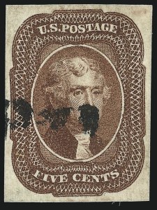 Sale 953, Lot 135, 1851-56 Issue (Scott 5-17)