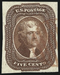 Sale 953, Lot 136, 1851-56 Issue (Scott 5-17)