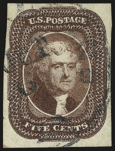 Sale 953, Lot 137, 1851-56 Issue (Scott 5-17)