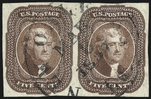 Sale 953, Lot 142, 1851-56 Issue (Scott 5-17)