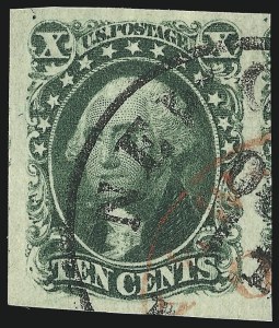 Sale 953, Lot 149, 1851-56 Issue (Scott 5-17)